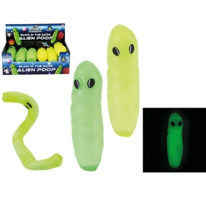 12 x Stretchy Glow Alien Space Poop