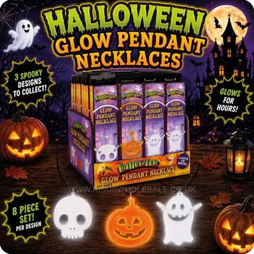24 x Halloween Glow Pendant Necklaces