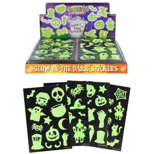 120 x Glow In The Dark Halloween Stickers