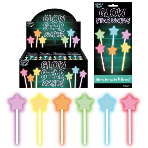 24 x Glow Stick Star Wands
