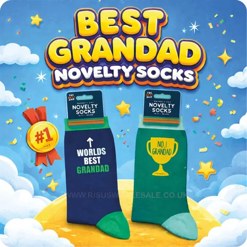 24 x Worlds Best Grandad Socks