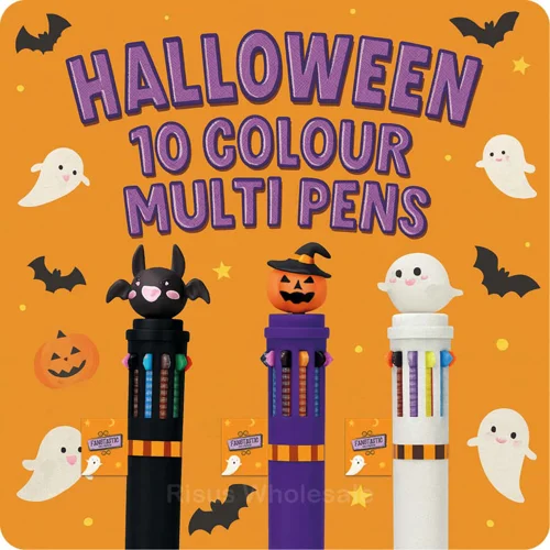 30 x Halloween 10 Colour Multi Pens