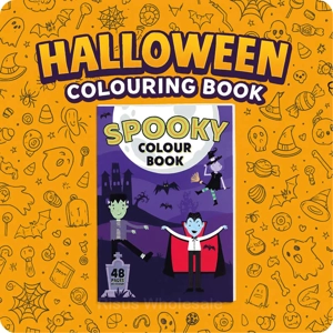 24 x Halloween Colouring Books A4