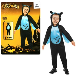 1 x Halloween Bat Onesie Age 2-4 Years