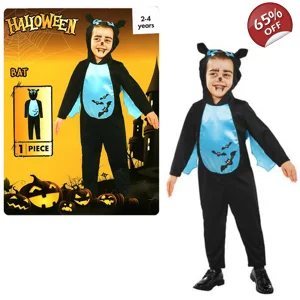 1 x Halloween Bat Onesie Age 2-4 Years