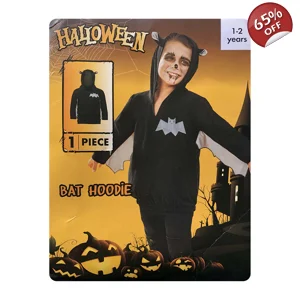 1 x Bat Hoodie Halloween Costume Age 1-2 Years