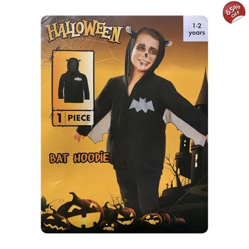 1 x Bat Hoodie Halloween Costume Age 1-2 Years