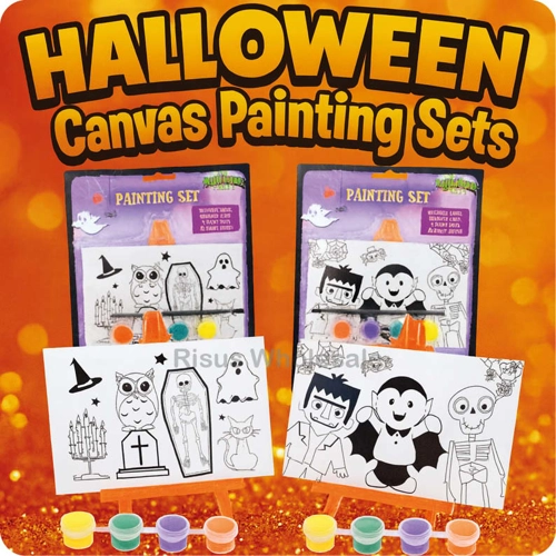 12 x Halloween Canvas Painting Sets