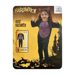 1 x Cat Onesie Halloween Costume Age 1-2 Years