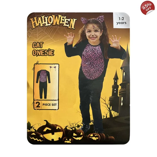 1 x Cat Onesie Halloween Costume Age 1-2 Years