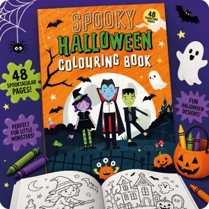 24 x Halloween Colouring Books A4