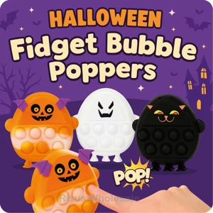 12 x Halloween Fidget Bubble Poppers
