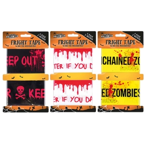 24 x Halloween Fright Tape 2pk
