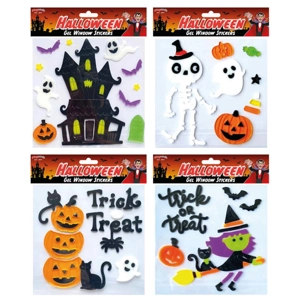 24 x Halloween Gel Window Stickers