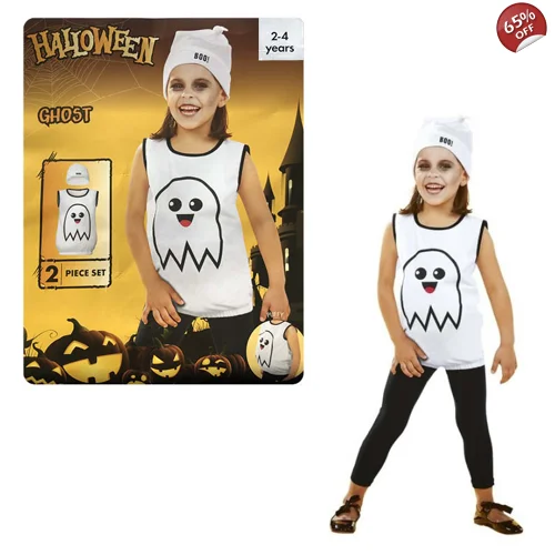 1 x Ghost Halloween Costume Age 2-4 Years