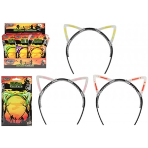 24 x Halloween Cat Ear Glow Headbands