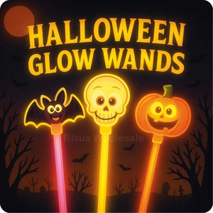 24 x Halloween Character Glow Wands
