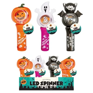 12 x Halloween Light Up Spinners 12cm
