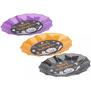 18 x Halloween Oval Web Trays
