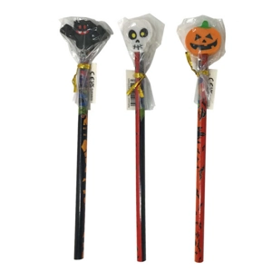 24 x Halloween Pencils With Eraser Tops