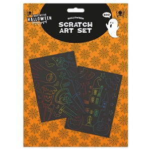 24 x Halloween Scratch Art Sets