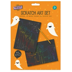 24 x Halloween Scratch Art Sets