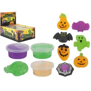 24 x Halloween Slime & Squishy Toy Tubs