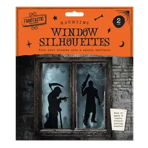 24 x Halloween Window Silhouettes 2pk