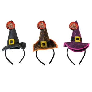 24 x Halloween Witch Hat Headbands