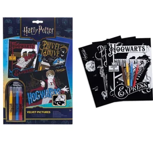 12 x Harry Potter Velvet Art Colouring