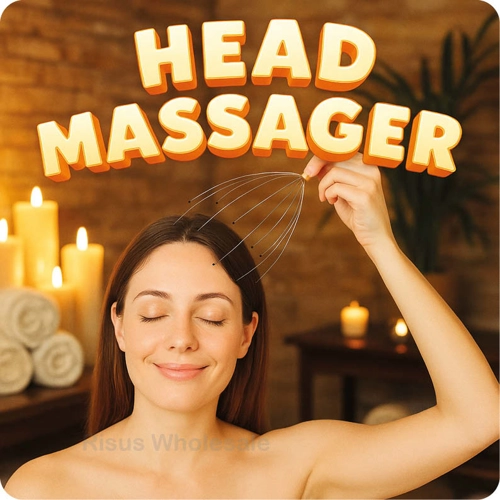 12 x Wooden Handled Head Massagers