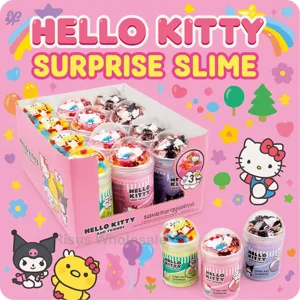 12 x Hello Kitty Surprise Slime Tubs