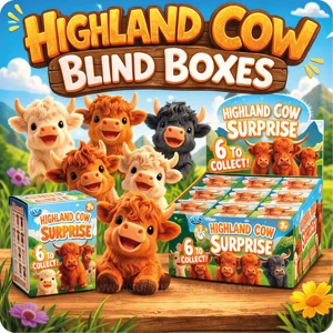 12 x Highland Cow Blind Boxes