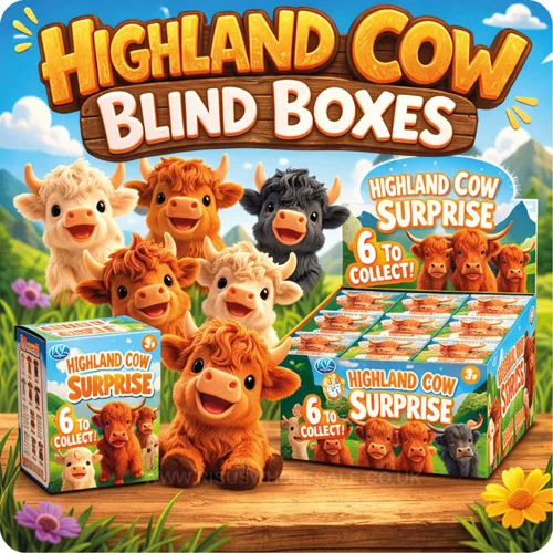 12 x Highland Cow Blind Boxes