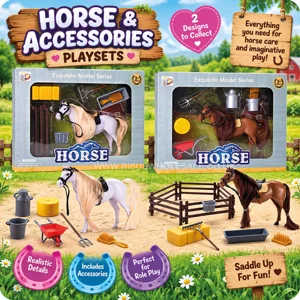 6 x Horse & Accessories Playsets