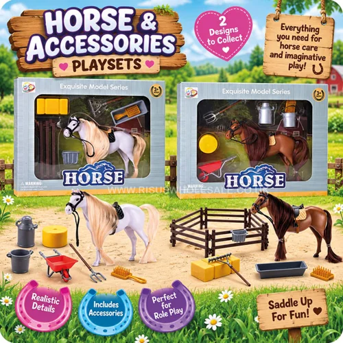 6 x Horse & Accessories Playsets