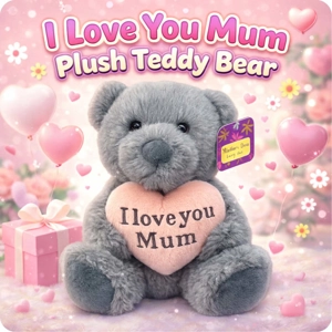 12 x I Love You Mum Plush Teddy Bears