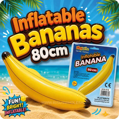 12 x Inflatable Bananas 80cm