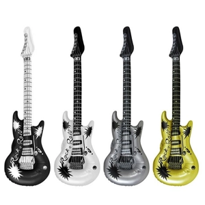 12 x Inflatable Rock & Roll Guitars