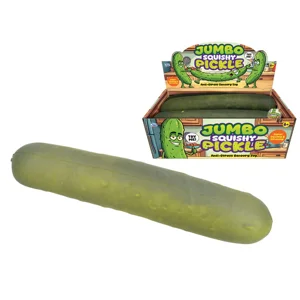 6 x Jumbo Squishy Pickles 37cm