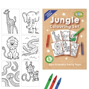 60 x Eco Jungle A6 Colouring Sets