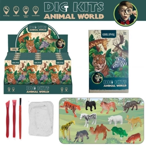 12 x Jungle Animal Dig Out Kits