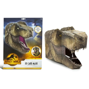 6 x Jurassic World Dinosaur 3D Card Masks