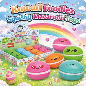 12 x Kawaii Foodiez Squishy Macaroons