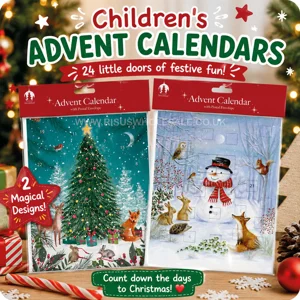 12 x Cardboard Children's Advent Calendars