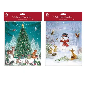 12 x Cardboard Children's Advent Calendars