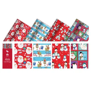 36 x Kids Christmas Gift Wrap Rolls 4m