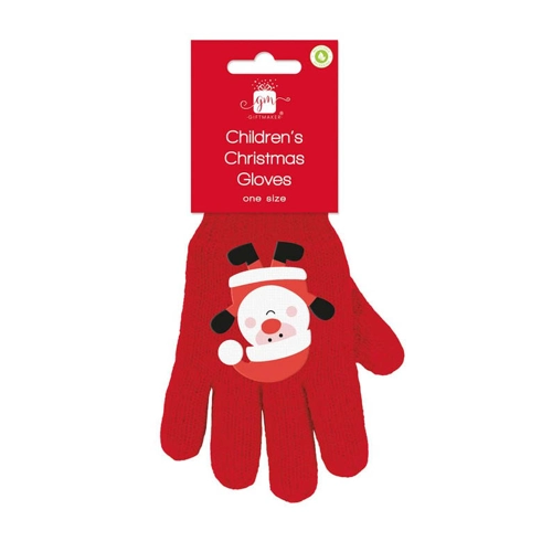 12 x Pairs Of Children's Christmas Gloves