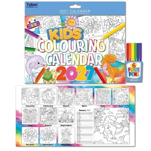 12 x Kids Colouring Calendars 2027