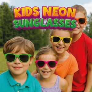 12 x Kids Neon Sunglasses
